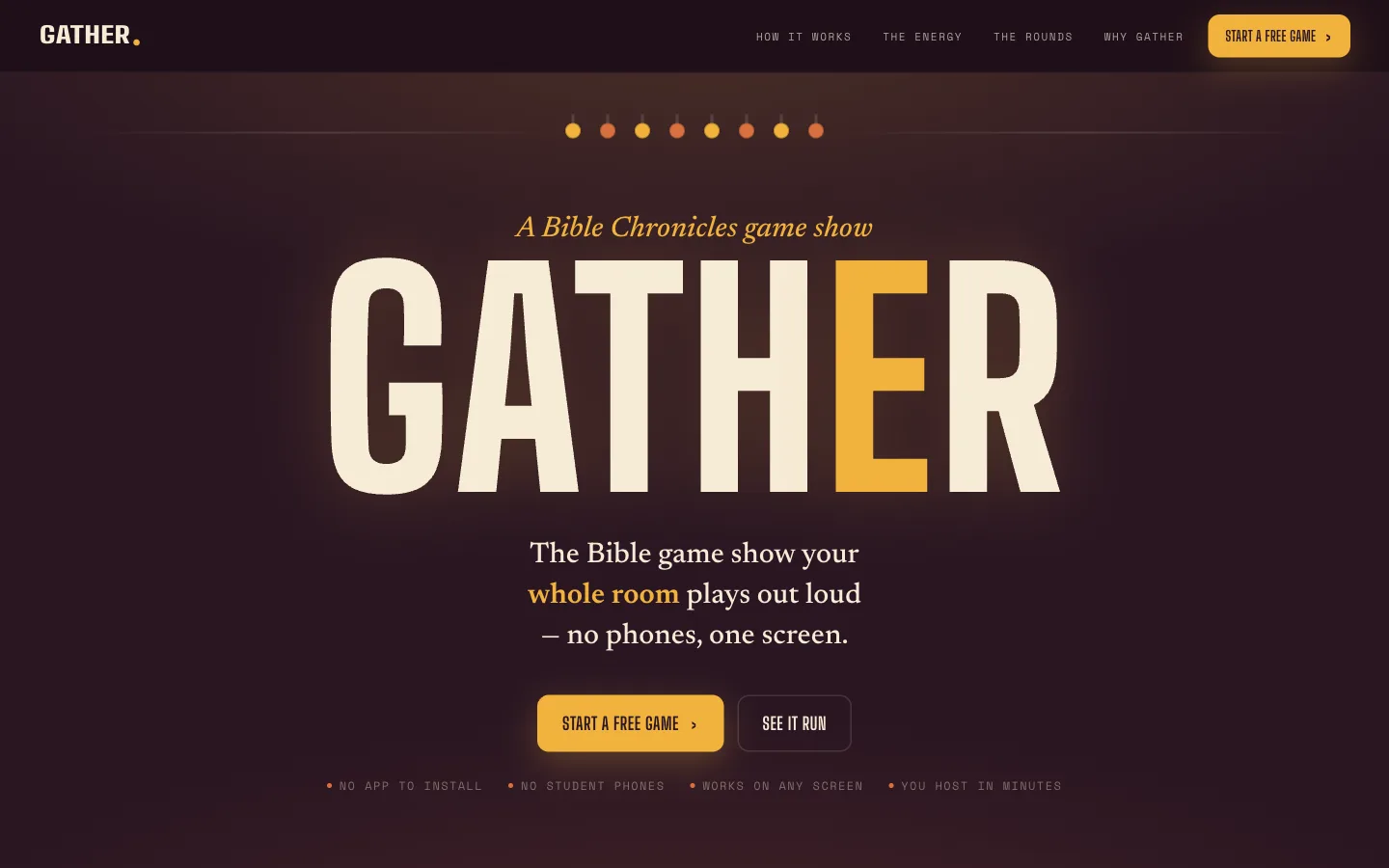 Gather homepage